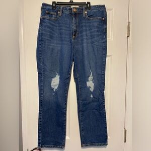 Women's Universal Thread Blue Distressed Jeans
